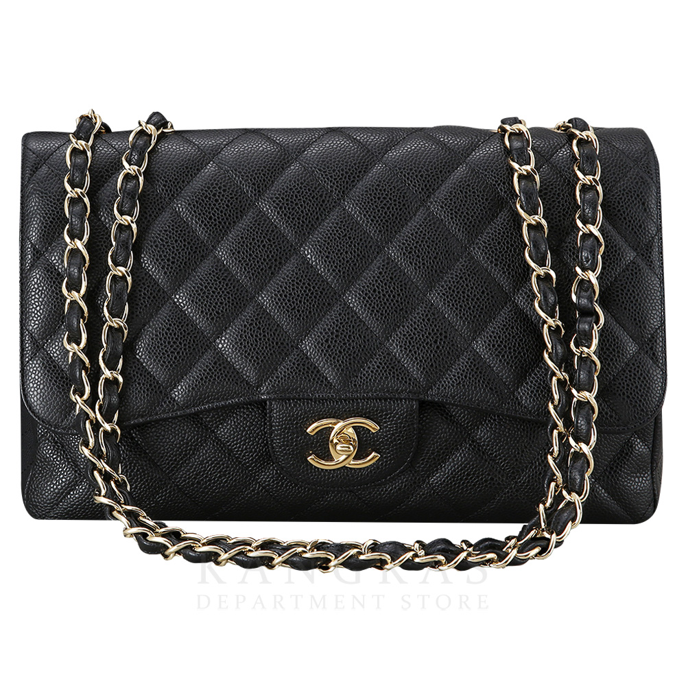 CHANEL(USED)샤넬 캐비어 클래식 라지 원플랩백 금장