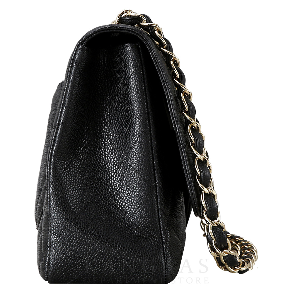 CHANEL(USED)샤넬 캐비어 클래식 라지 원플랩백 금장