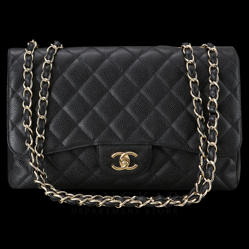 CHANEL(USED)샤넬 캐비어 클래식 라지 원플랩백 금장