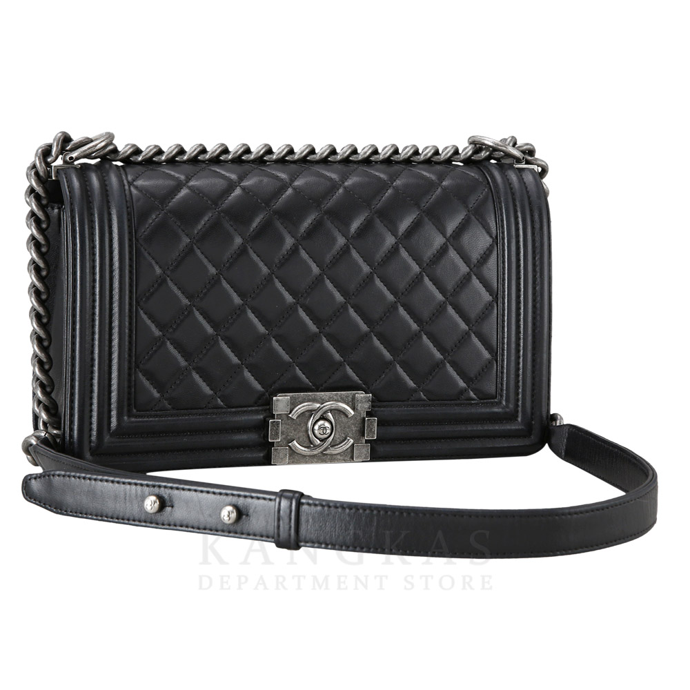CHANEL(USED)샤넬 보이샤넬 미듐 은장