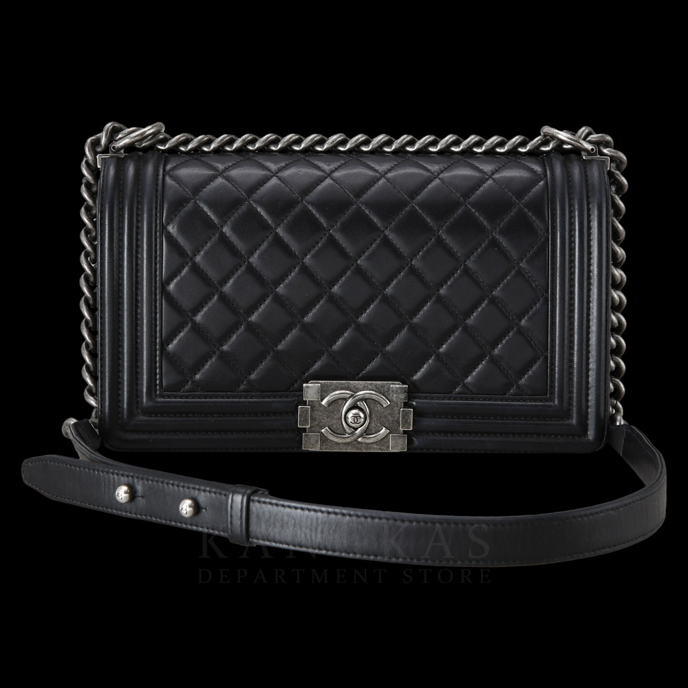 CHANEL(USED)샤넬 보이샤넬 미듐 은장