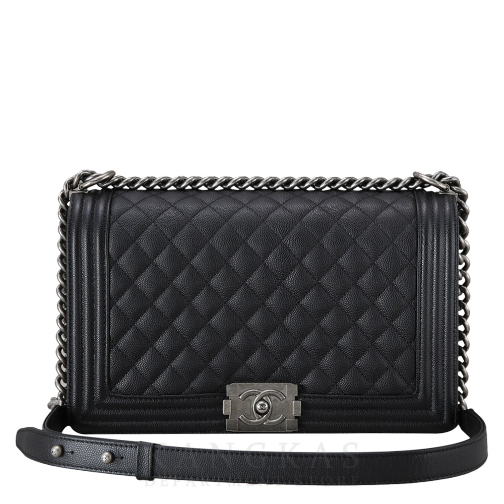 CHANEL(USED)샤넬 보이샤넬 캐비어 라지 블랙
