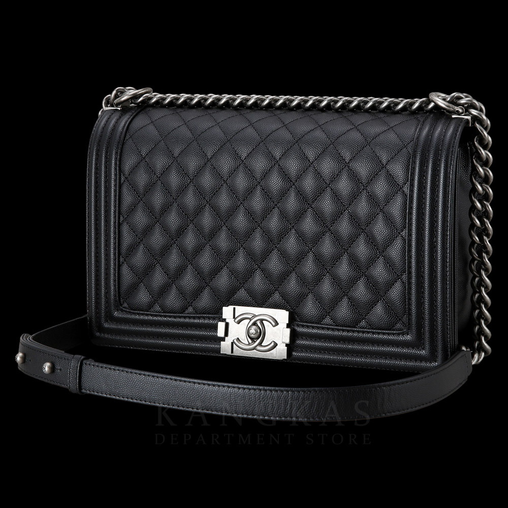 CHANEL(USED)샤넬 보이샤넬 캐비어 라지 블랙