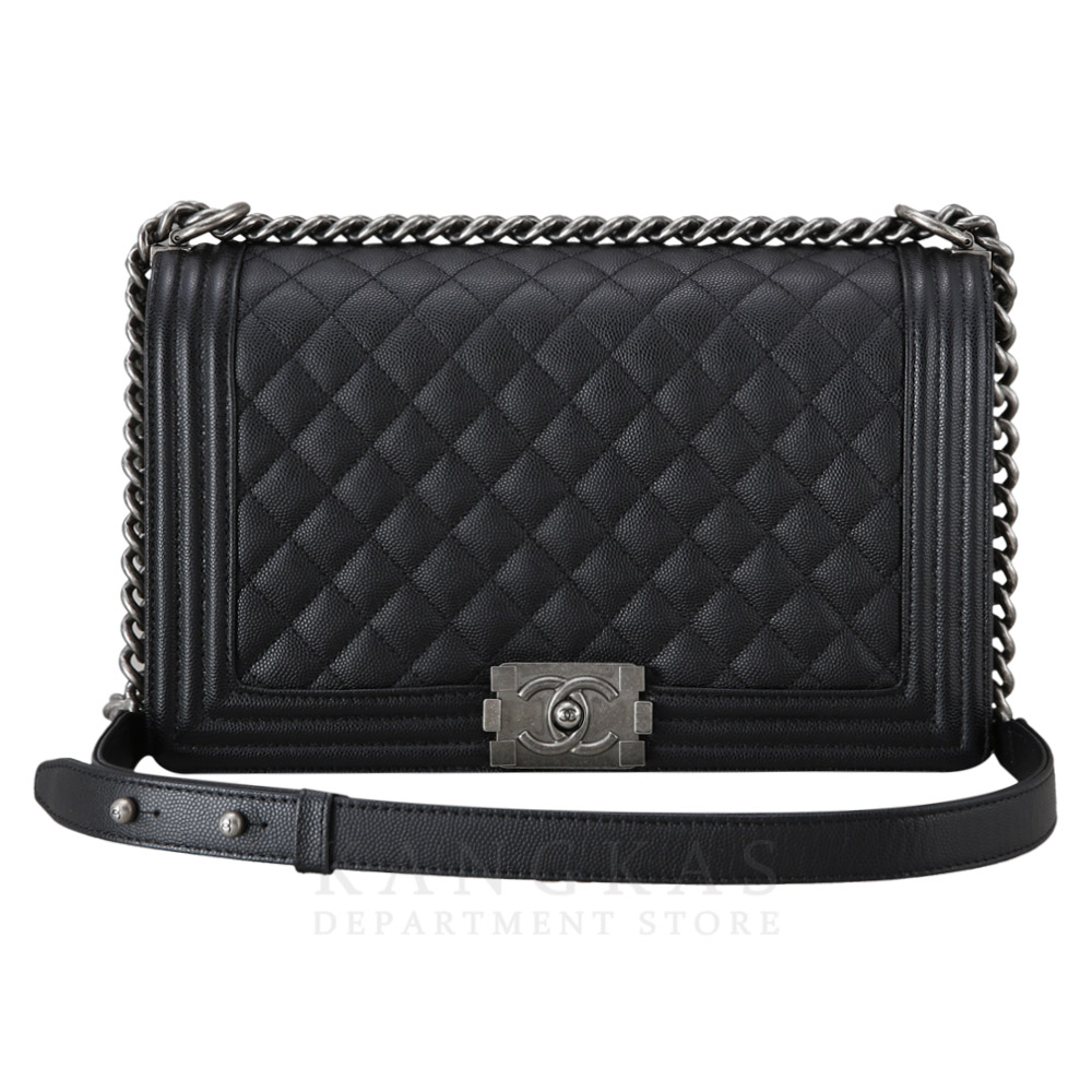 CHANEL(USED)샤넬 보이샤넬 캐비어 라지 블랙