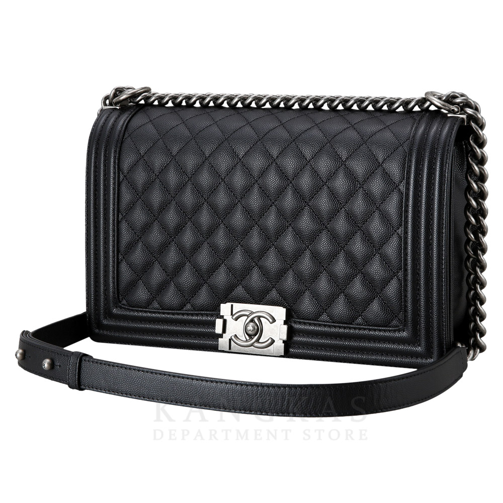 CHANEL(USED)샤넬 보이샤넬 캐비어 라지 블랙
