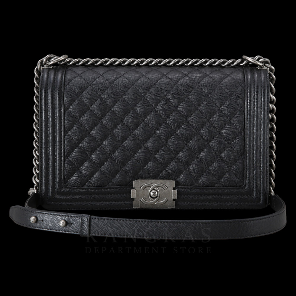 CHANEL(USED)샤넬 보이샤넬 캐비어 라지 블랙