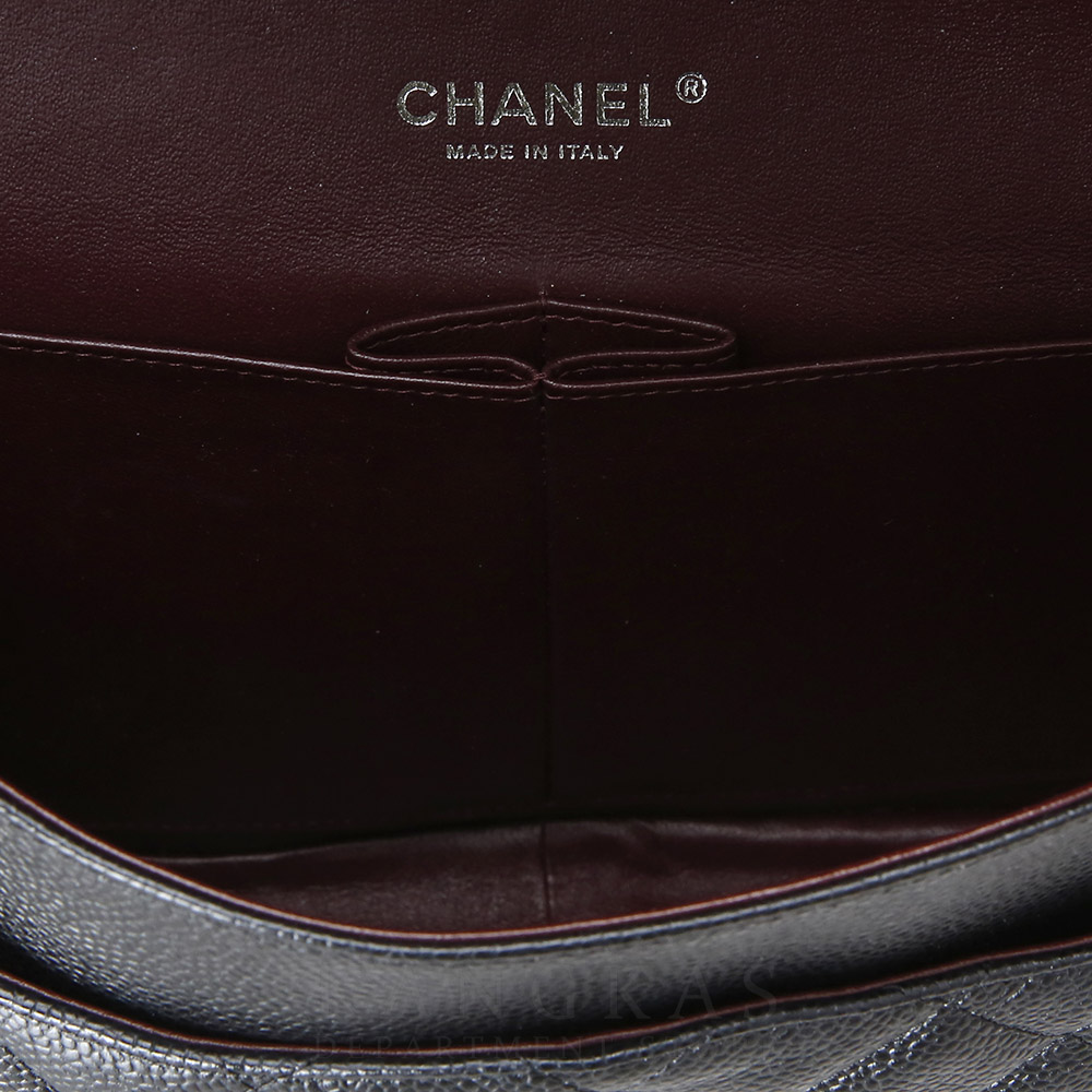 CHANEL(USED)샤넬 클래식 캐비어 점보 블랙