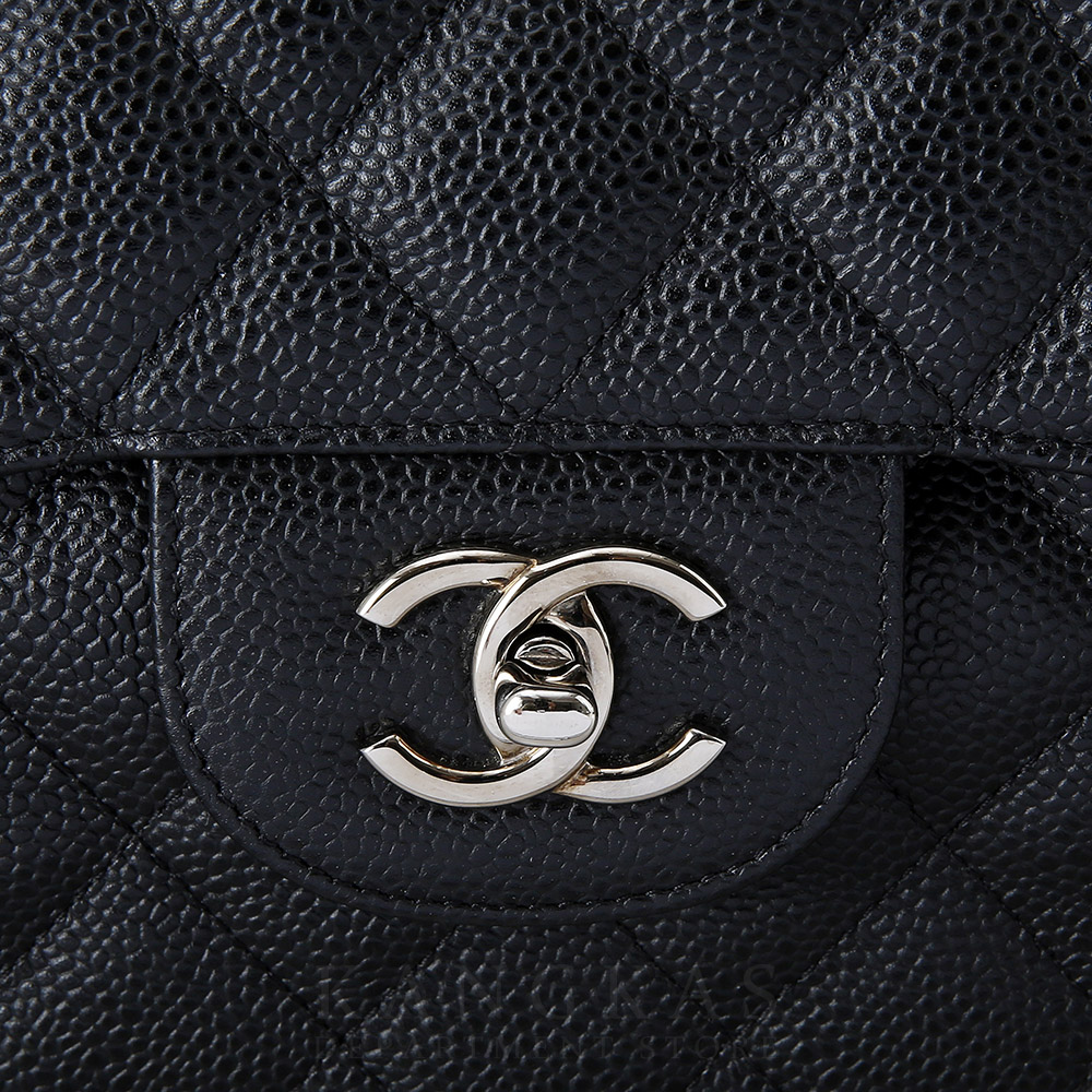 CHANEL(USED)샤넬 클래식 캐비어 점보 블랙