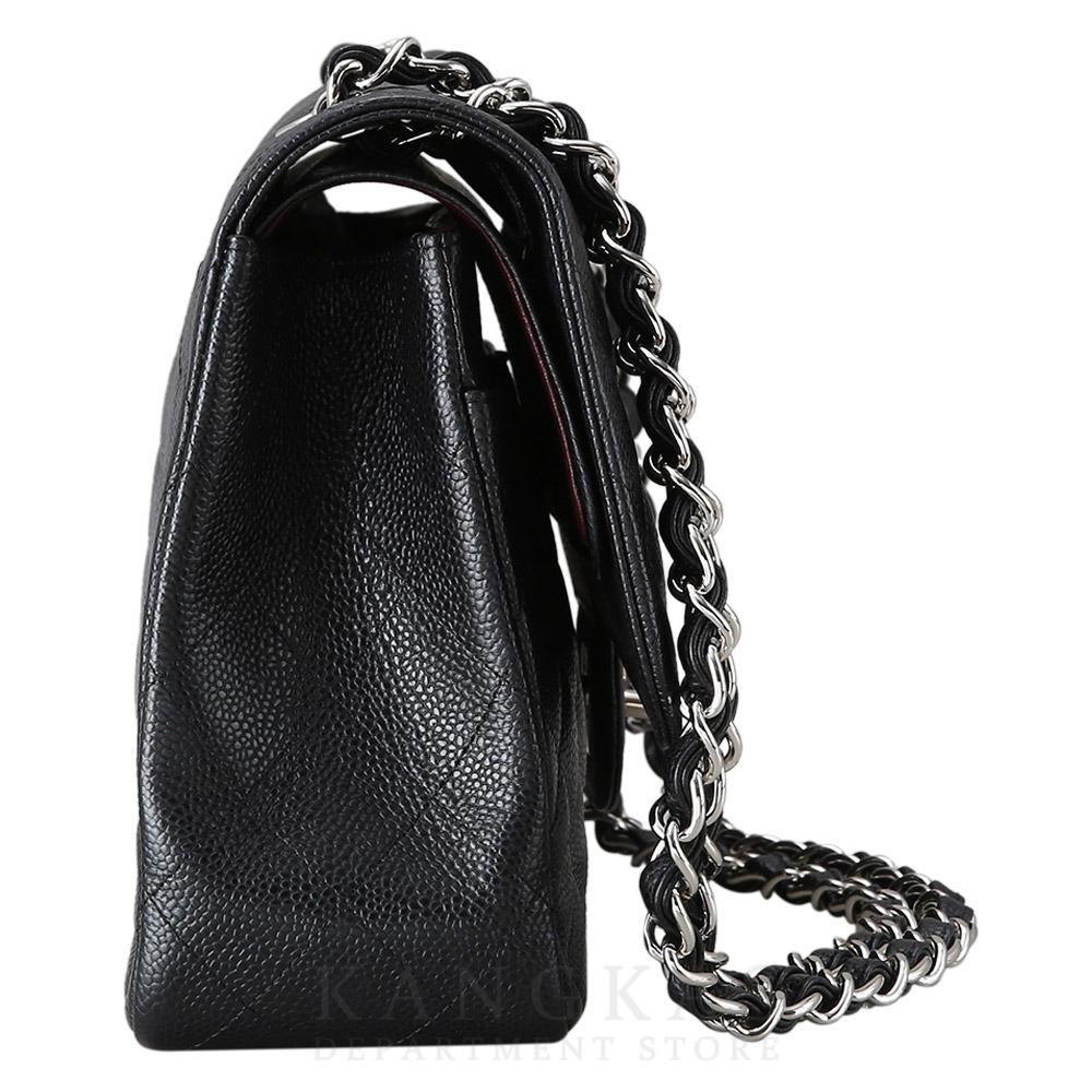 CHANEL(USED)샤넬 클래식 캐비어 점보 블랙