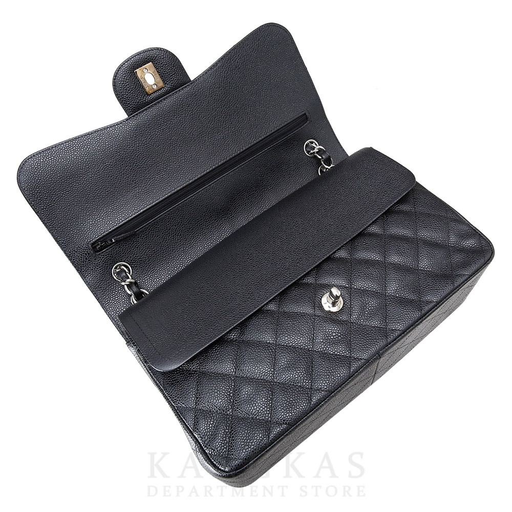 CHANEL(USED)샤넬 클래식 캐비어 점보 블랙
