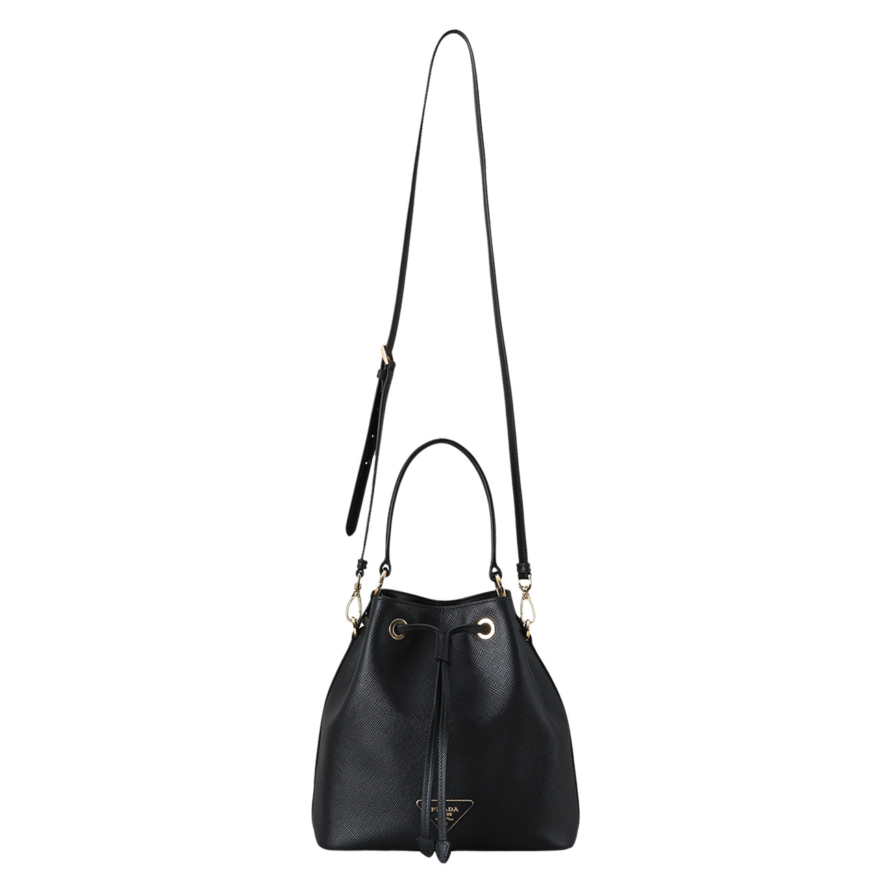 PRADA(USED)프라다 1BE032 사피아노 버킷백