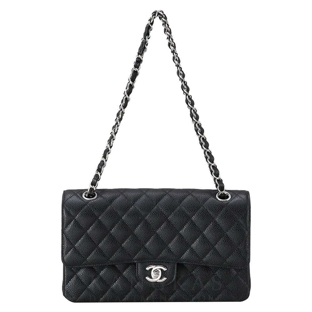 CHANEL(USED)샤넬 캐비어 클래식 라지 플랩백 블랙