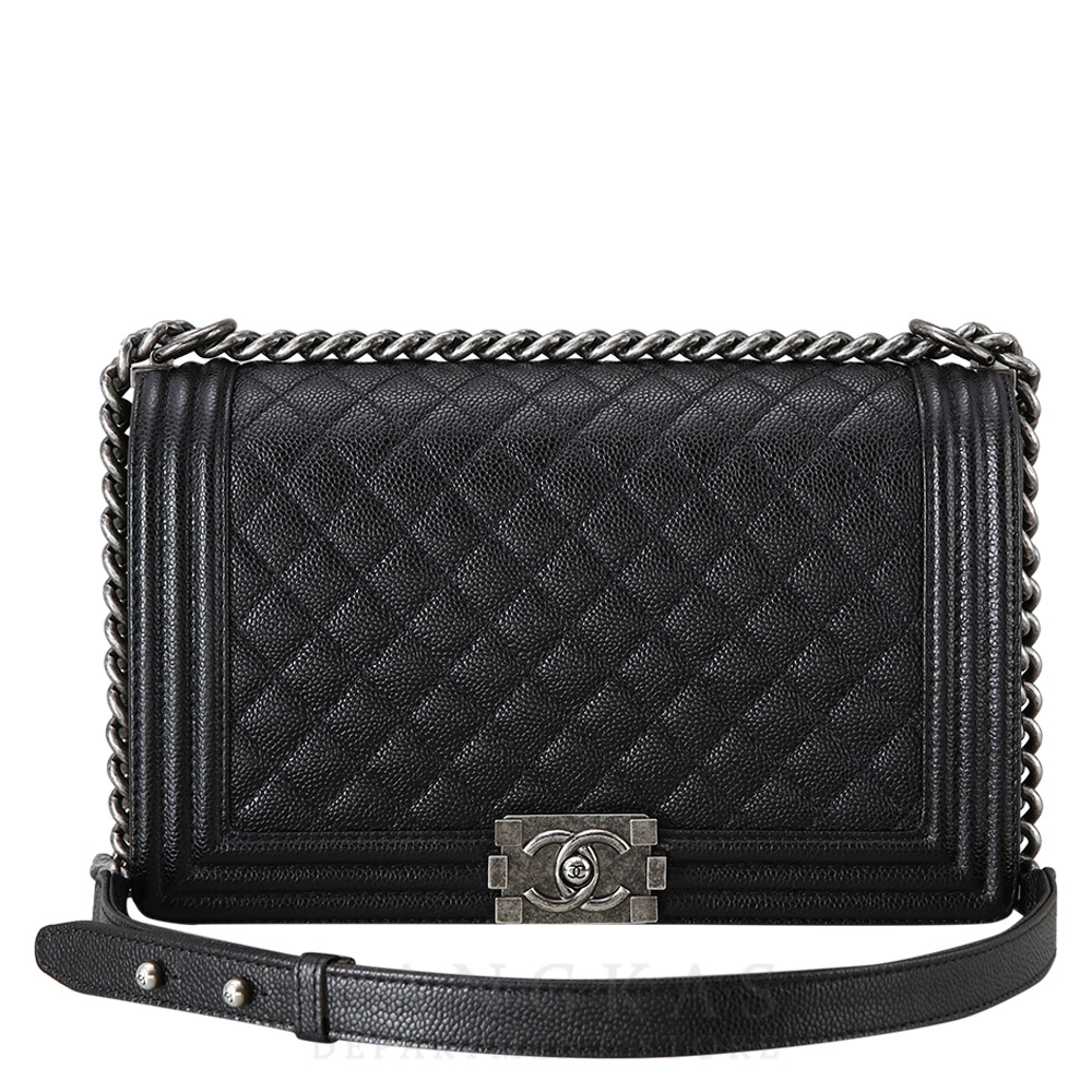 CHANEL(USED)샤넬 캐비어 보이샤넬 뉴미듐