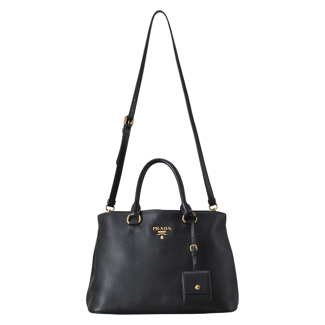 PRADA(USED)프라다 1BA579 비텔로 다이노 토트겸 숄더백