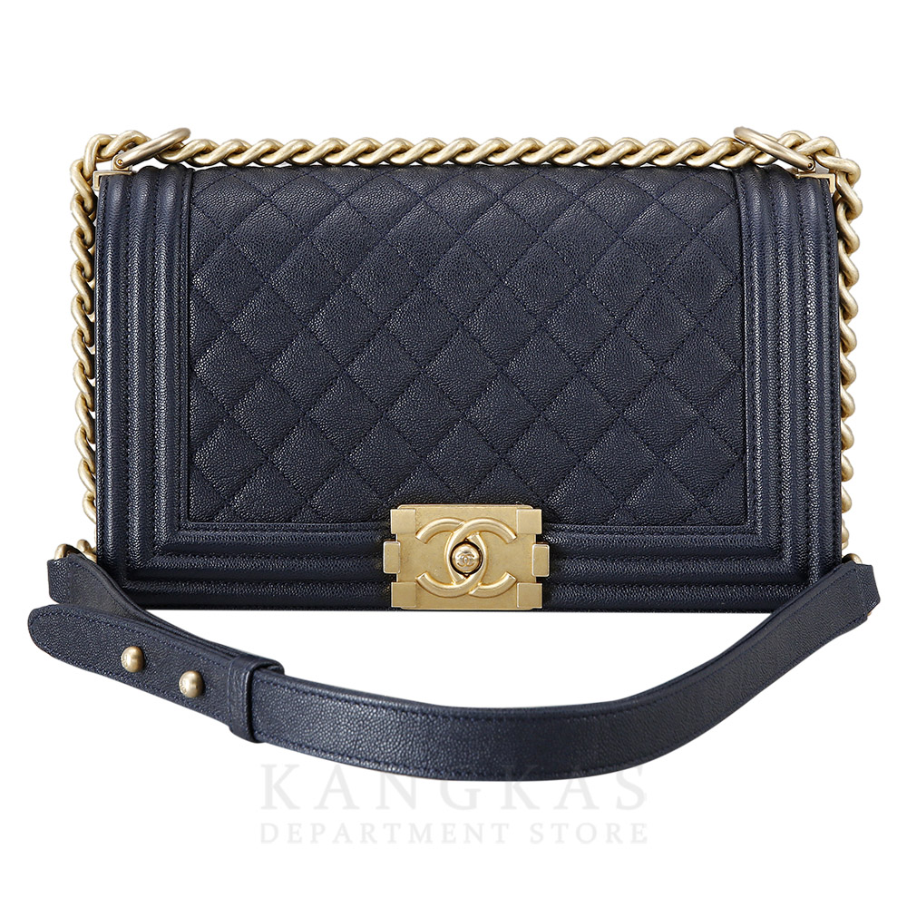 CHANEL(USED)샤넬 캐비어 보이샤넬 미듐
