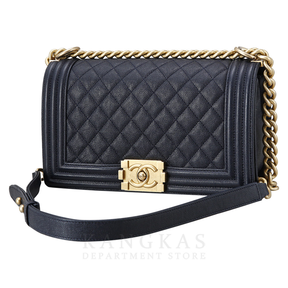CHANEL(USED)샤넬 캐비어 보이샤넬 미듐