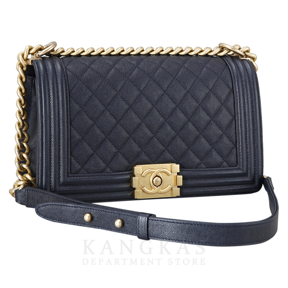 CHANEL(USED)샤넬 캐비어 보이샤넬 미듐
