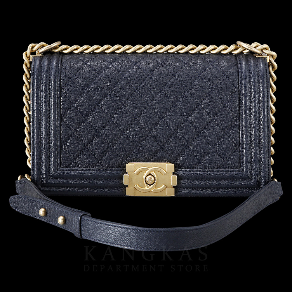 CHANEL(USED)샤넬 캐비어 보이샤넬 미듐