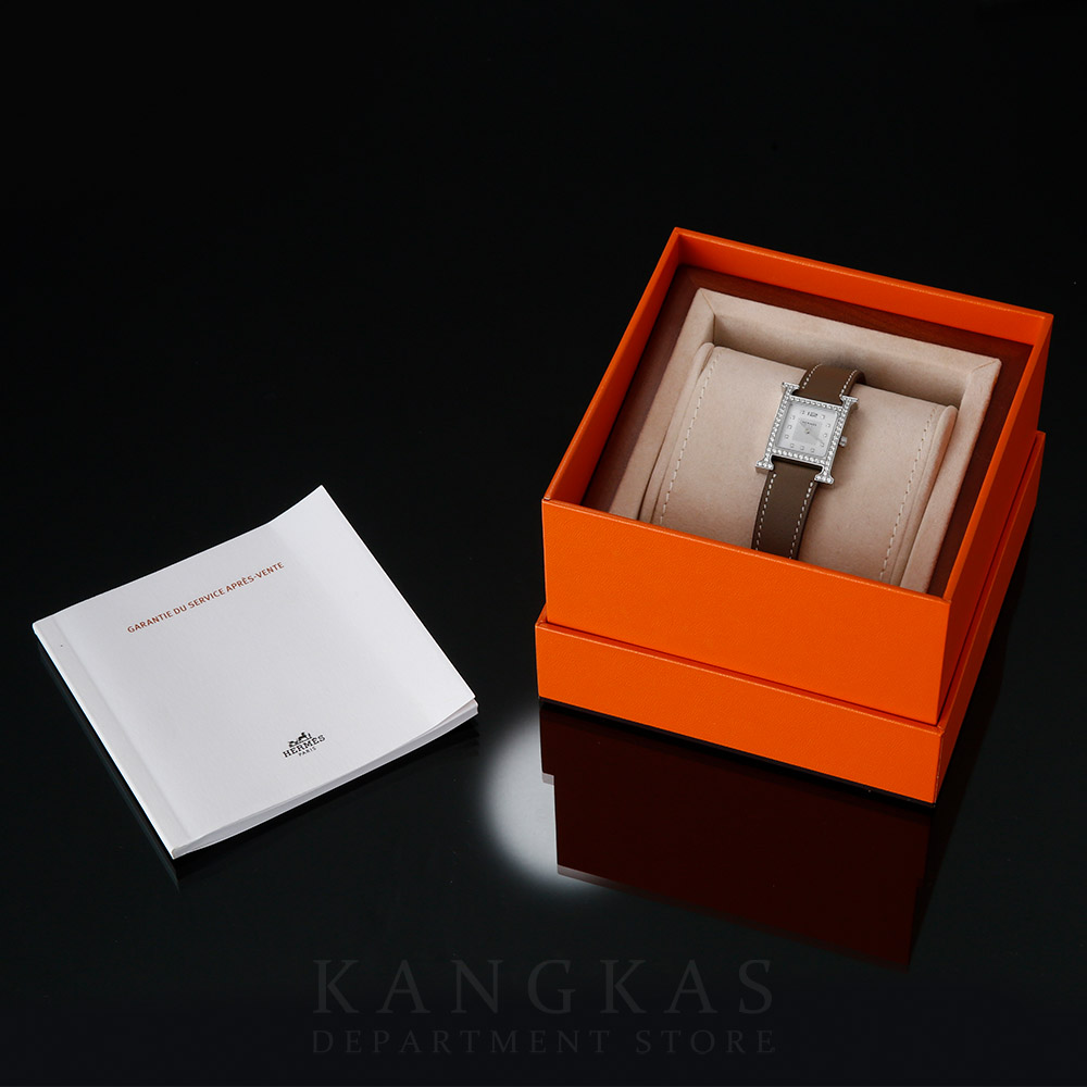 HERMES(USED)에르메스 H아워 HH1.230 다이아몬드 베젤 워치