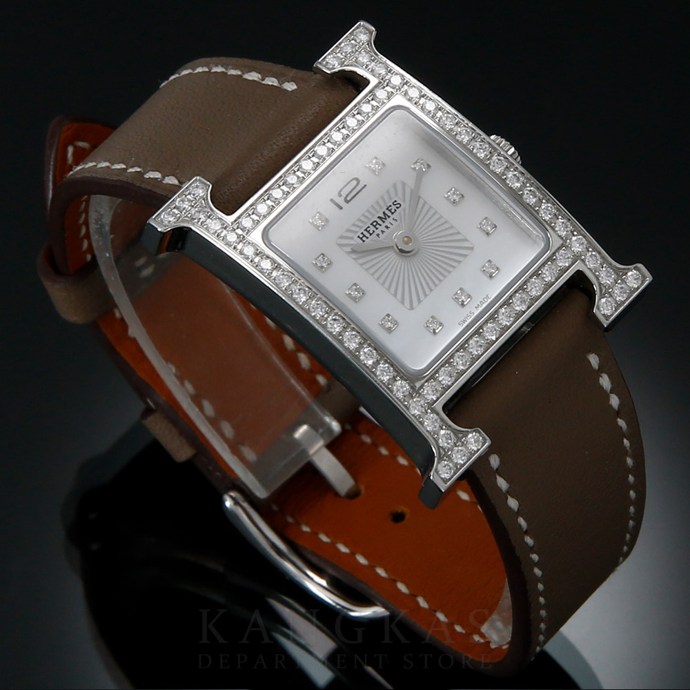 HERMES(USED)에르메스 H아워 HH1.230 다이아몬드 베젤 워치