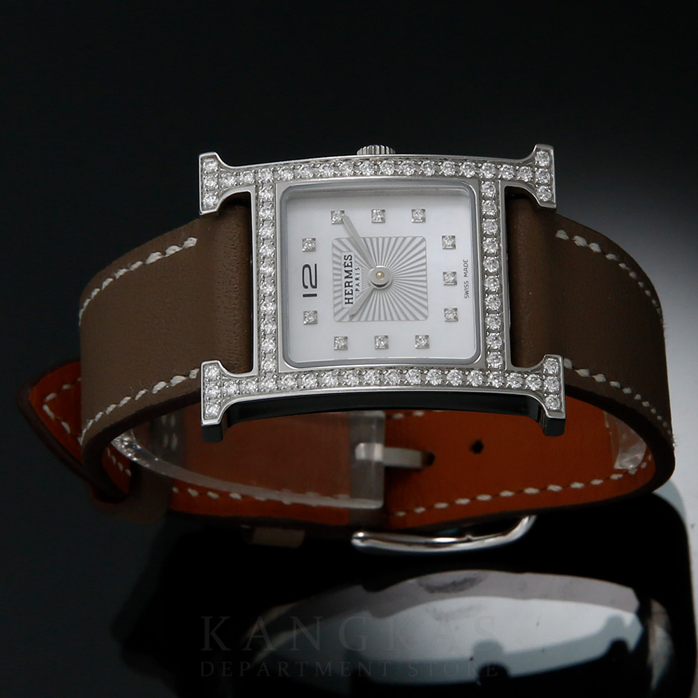 HERMES(USED)에르메스 H아워 HH1.230 다이아몬드 베젤 워치