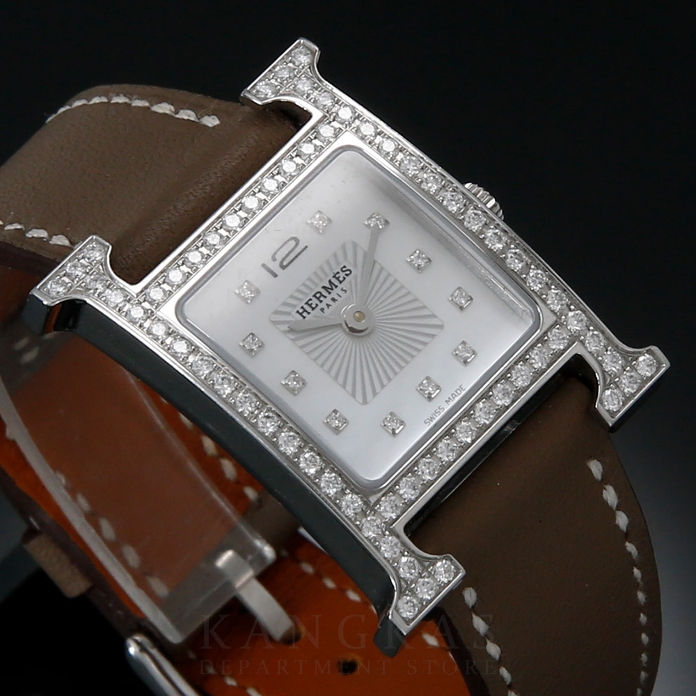 HERMES(USED)에르메스 H아워 HH1.230 다이아몬드 베젤 워치