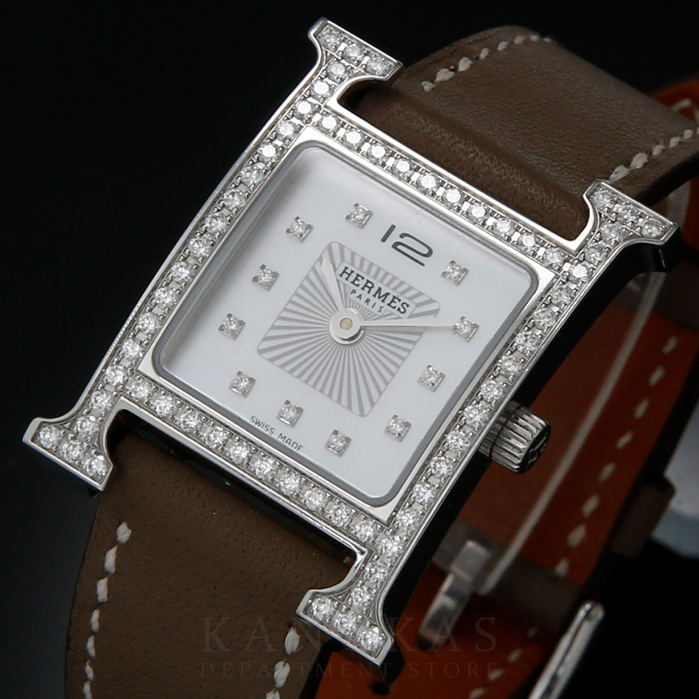 HERMES(USED)에르메스 H아워 HH1.230 다이아몬드 베젤 워치