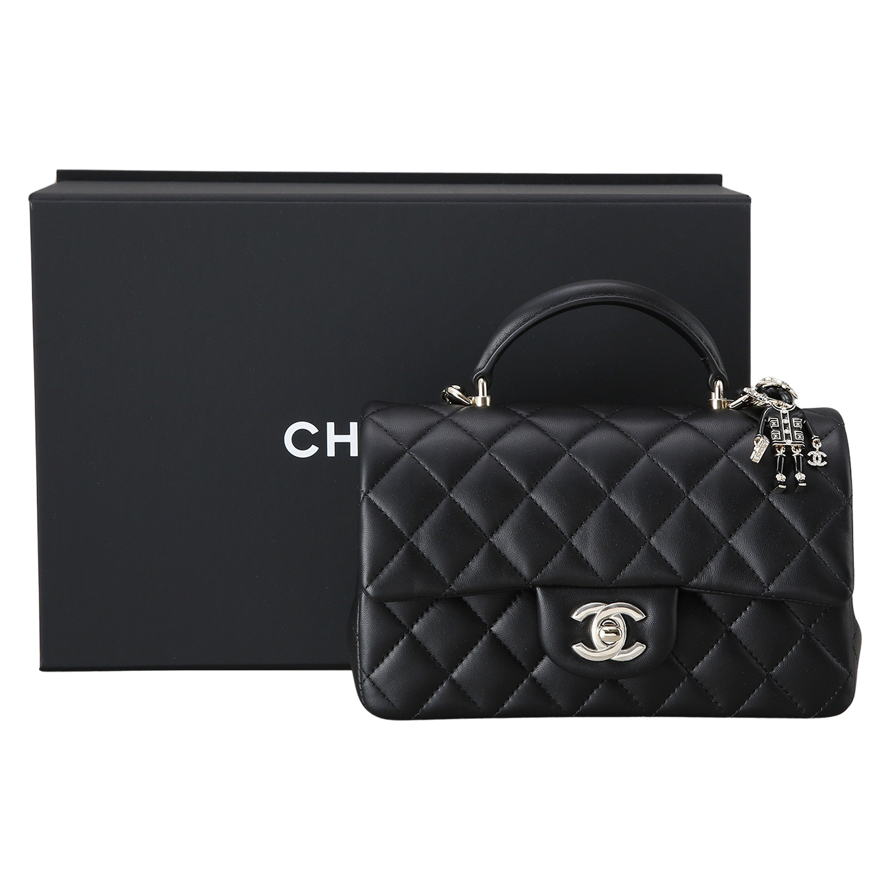 CHANEL(NEW)샤넬 뉴미니 탑핸들 참장식  (새제품) NEW PRODUCT