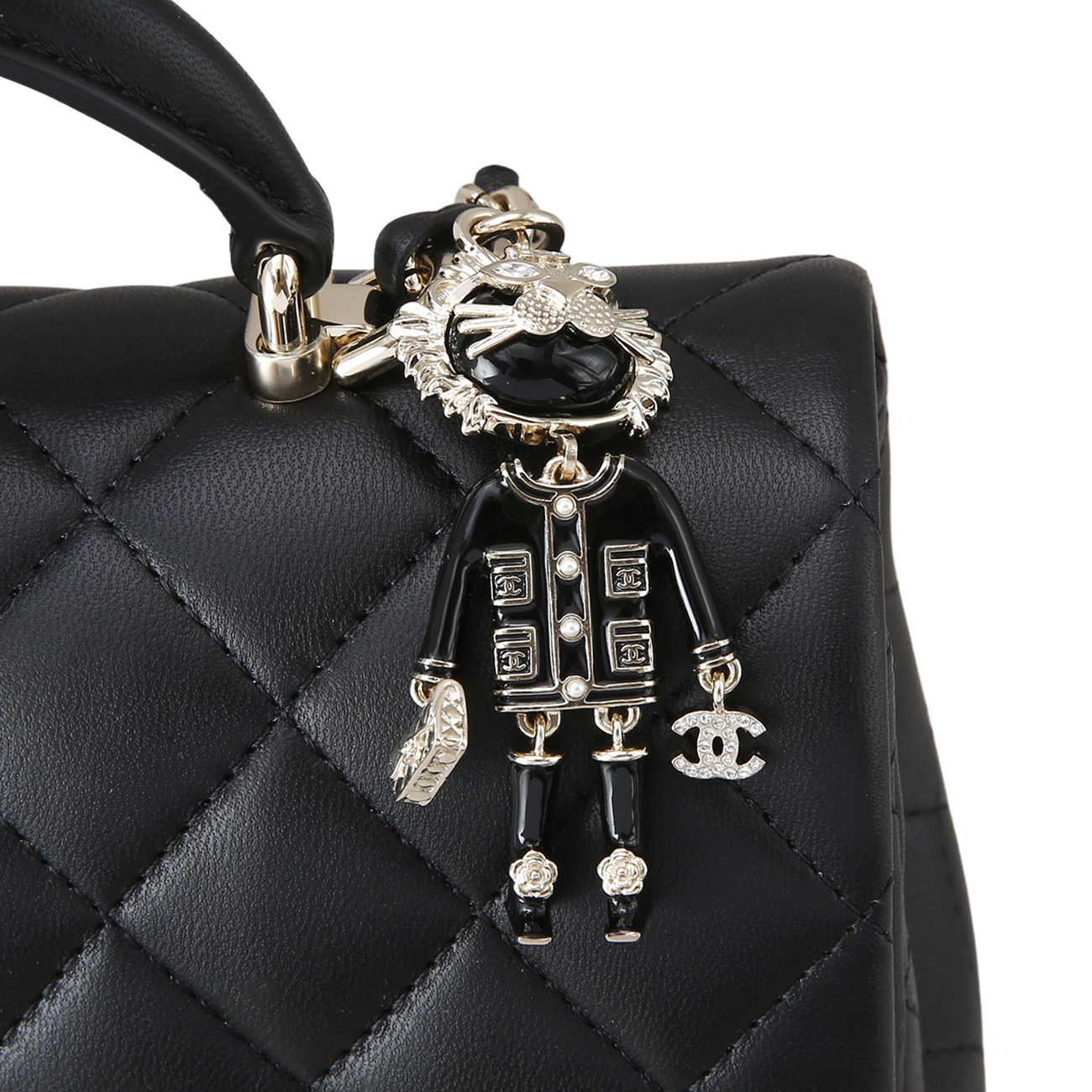 CHANEL(NEW)샤넬 뉴미니 탑핸들 참장식  (새제품) NEW PRODUCT