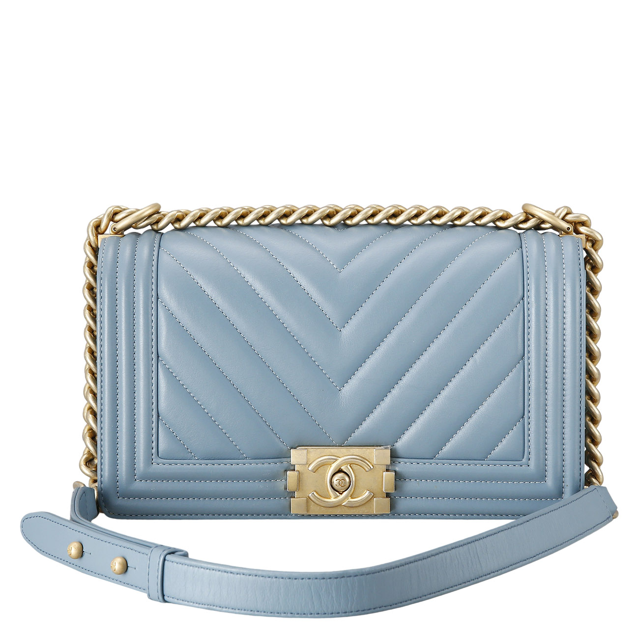 CHANEL(USED)샤넬 보이샤넬 쉐브론 미듐