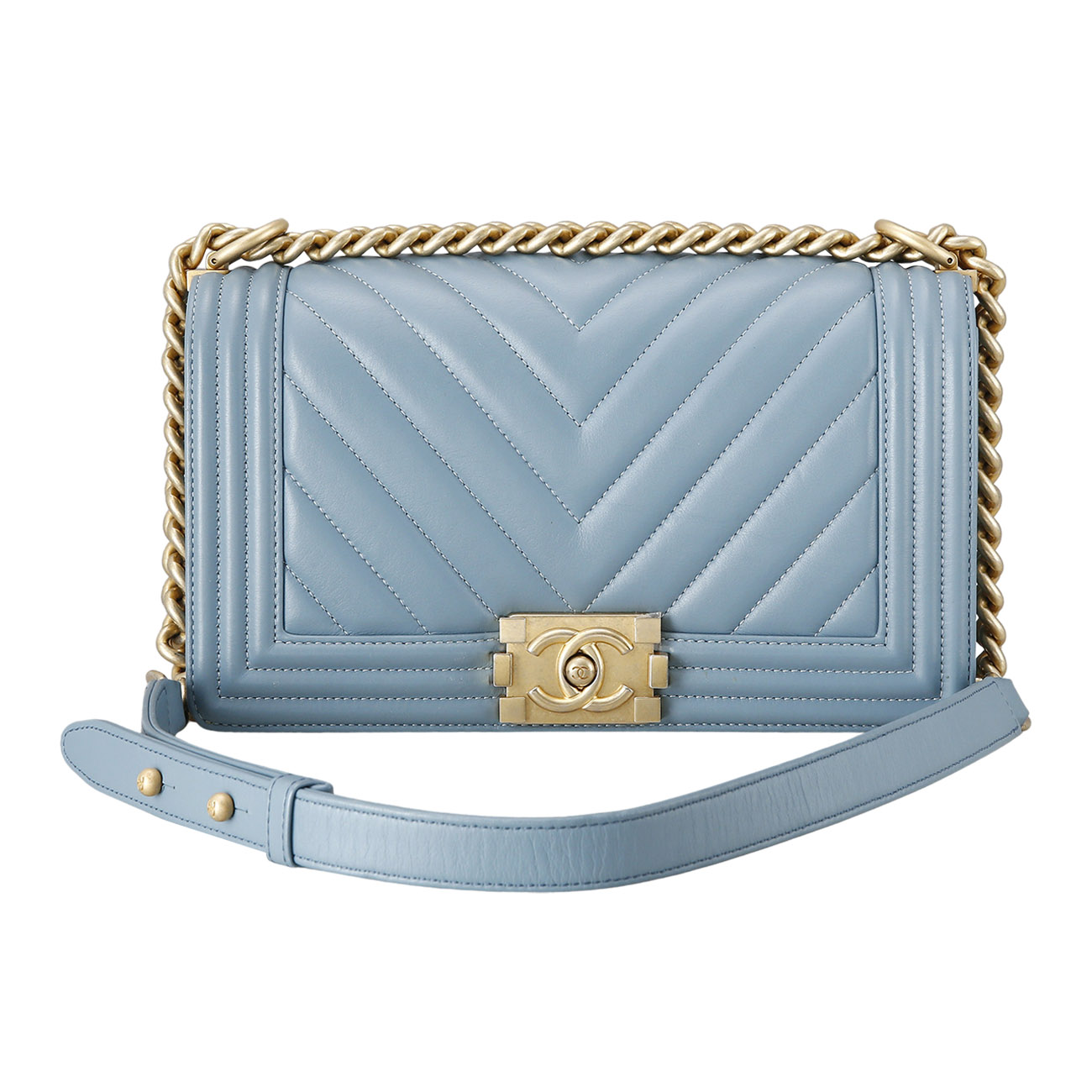 CHANEL(USED)샤넬 보이샤넬 쉐브론 미듐