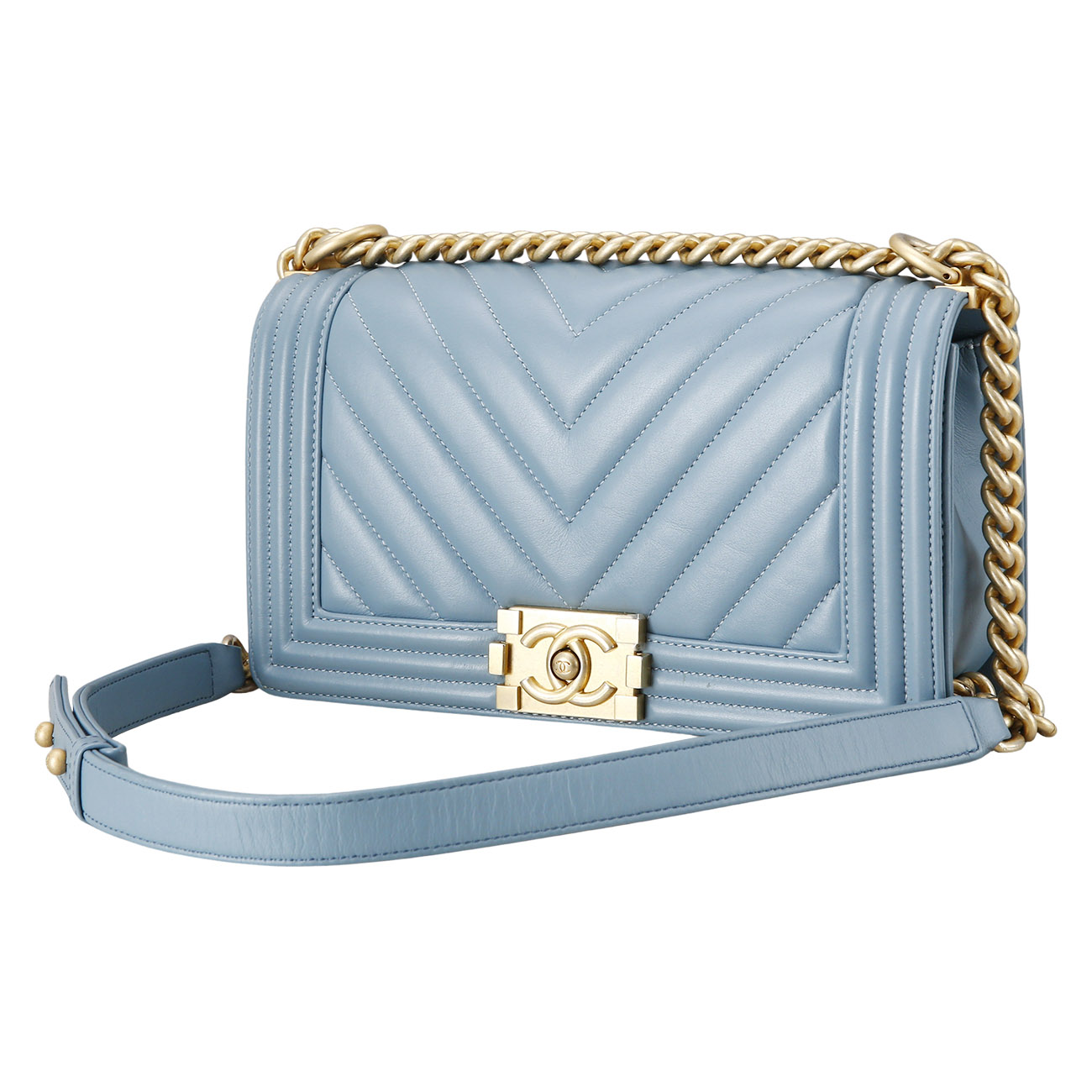 CHANEL(USED)샤넬 보이샤넬 쉐브론 미듐