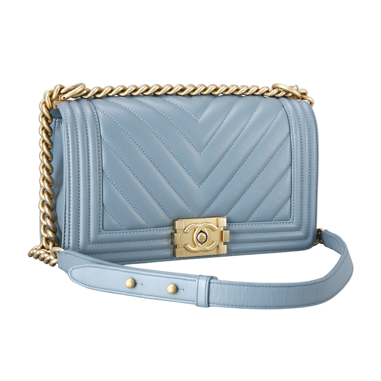 CHANEL(USED)샤넬 보이샤넬 쉐브론 미듐