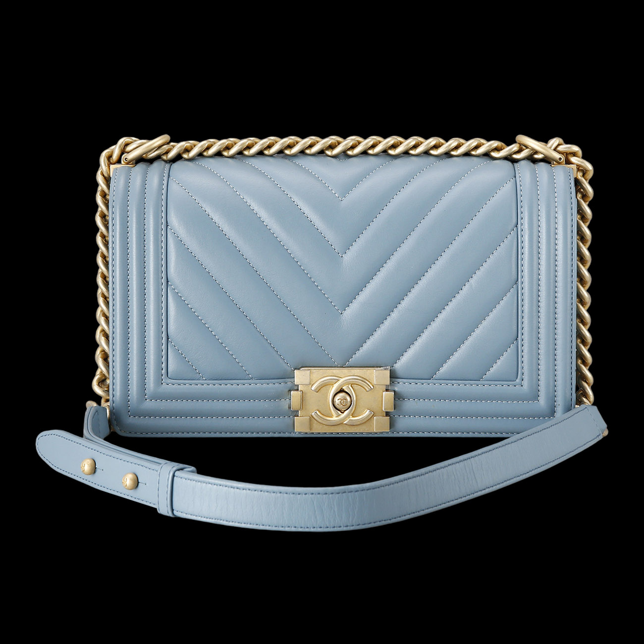 CHANEL(USED)샤넬 보이샤넬 쉐브론 미듐