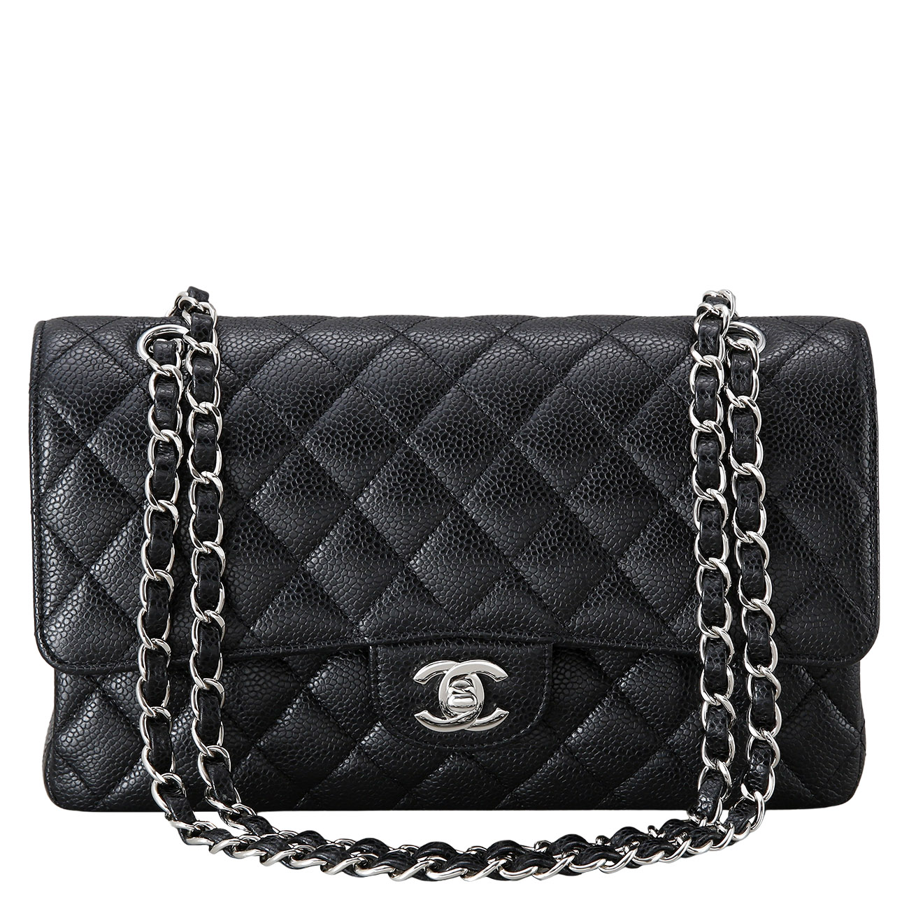 CHANEL(USED)샤넬 클래식 캐비어 미듐