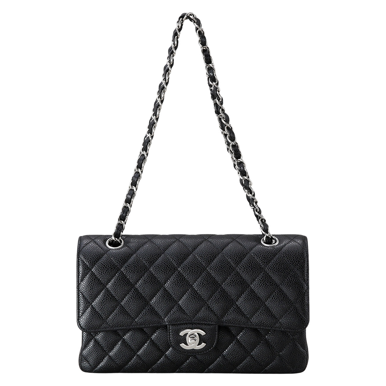 CHANEL(USED)샤넬 클래식 캐비어 미듐
