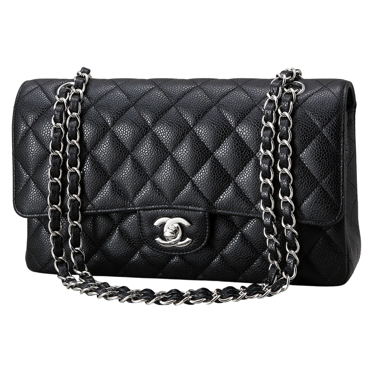 CHANEL(USED)샤넬 클래식 캐비어 미듐