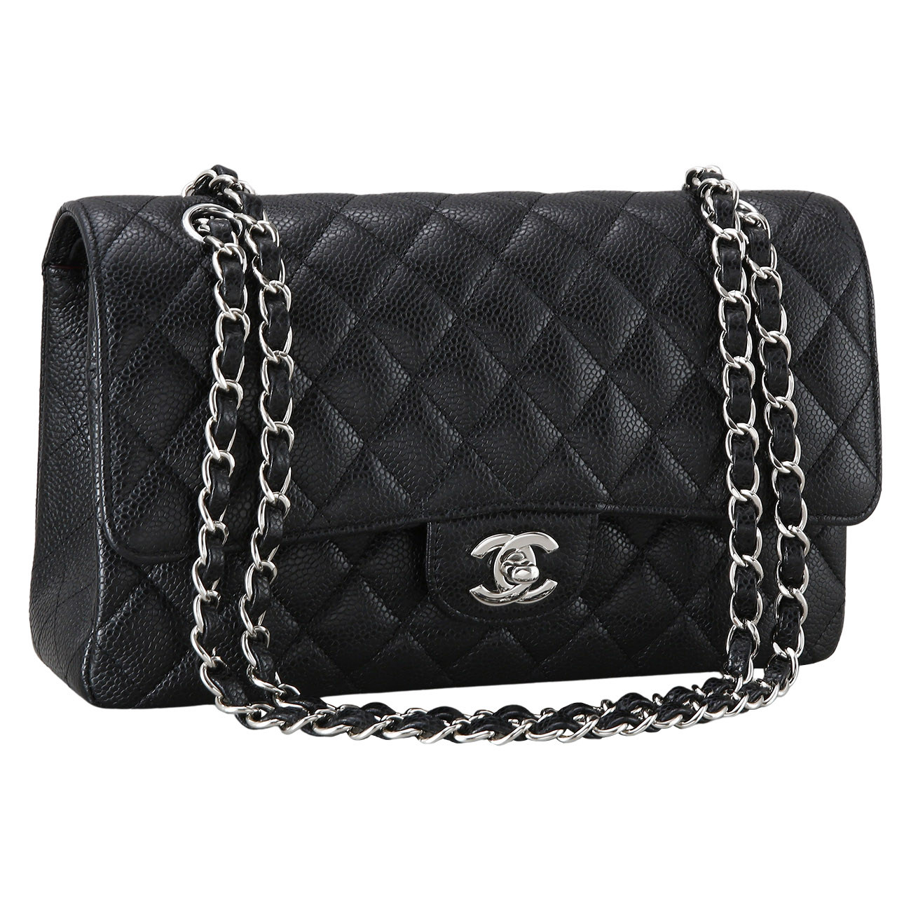 CHANEL(USED)샤넬 클래식 캐비어 미듐
