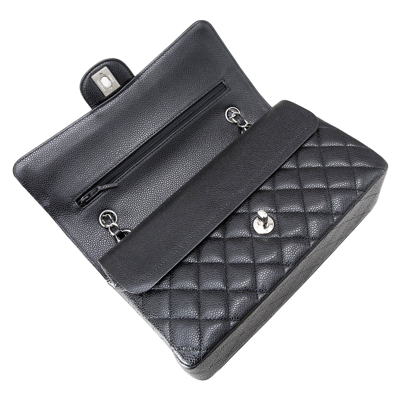 CHANEL(USED)샤넬 클래식 캐비어 미듐