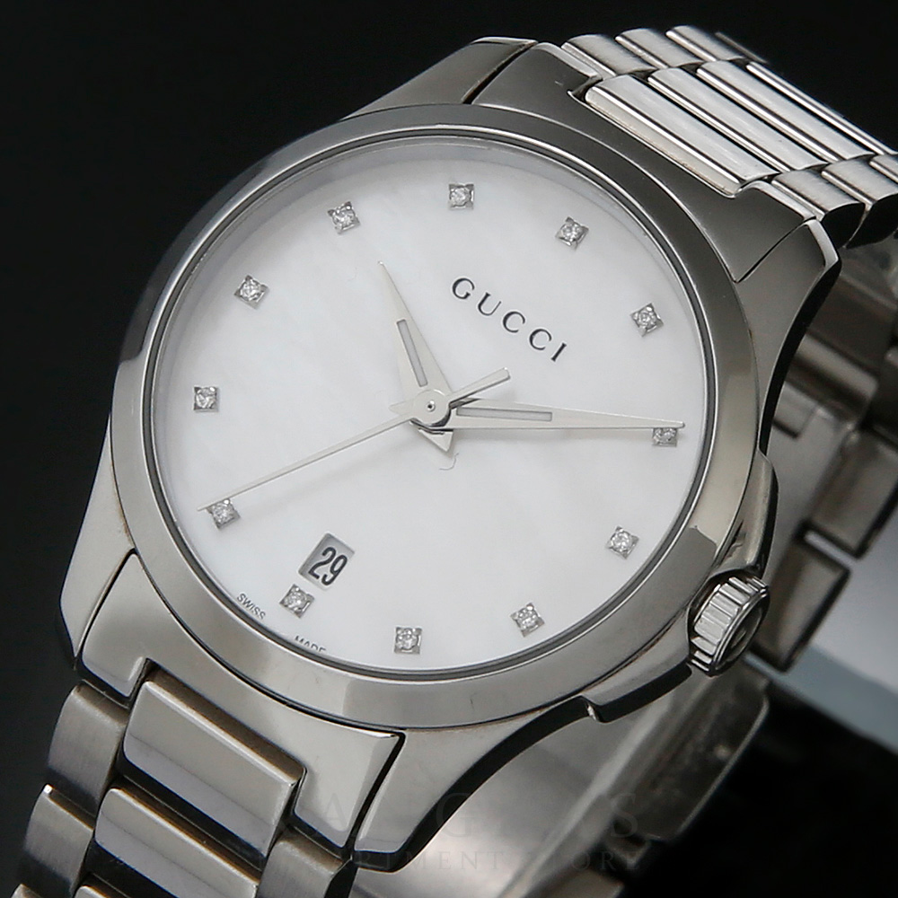 GUCCI(USED)구찌 126.5 레이디 스틸 워치