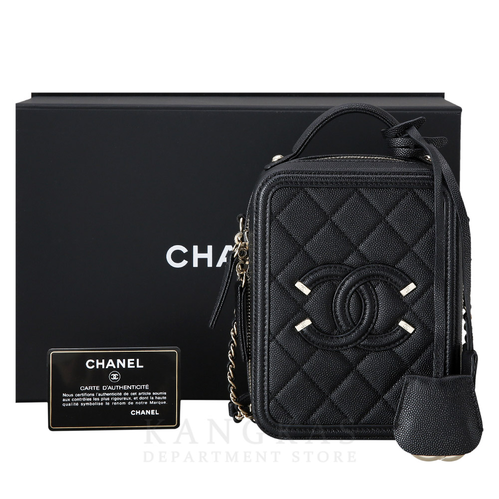CHANEL(USED)샤넬 캐비어 코스메틱 미니 케이스 백