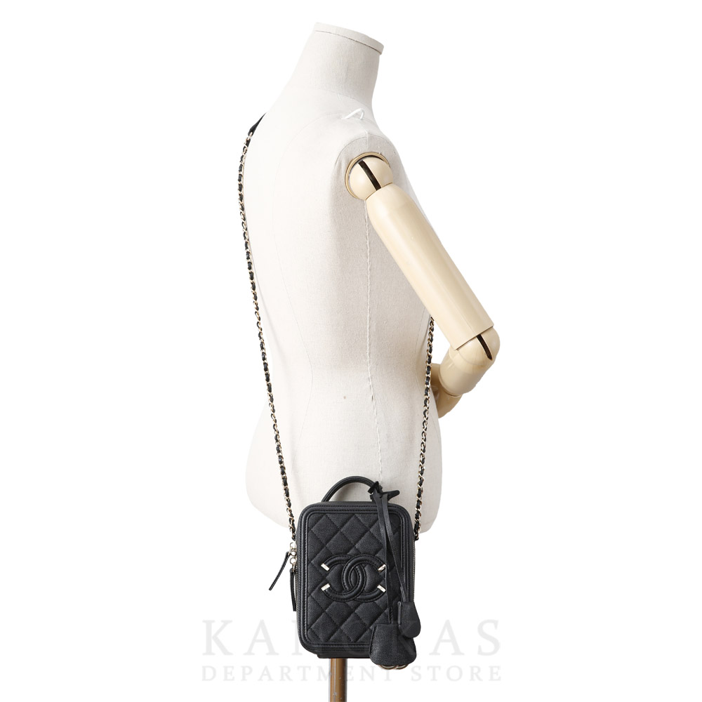 CHANEL(USED)샤넬 캐비어 코스메틱 미니 케이스 백