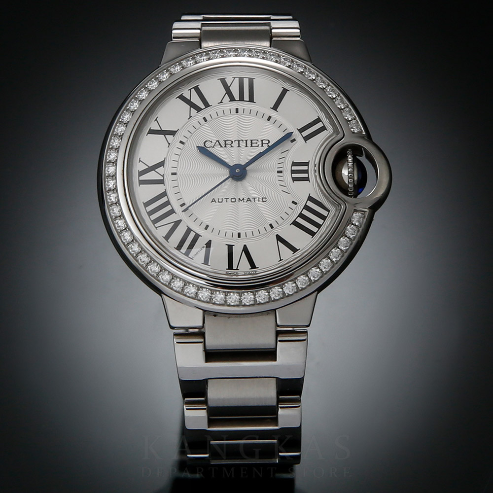 CARTIER(USED)까르띠에 발롱블루 33 스틸 오토매틱 베젤 다이아