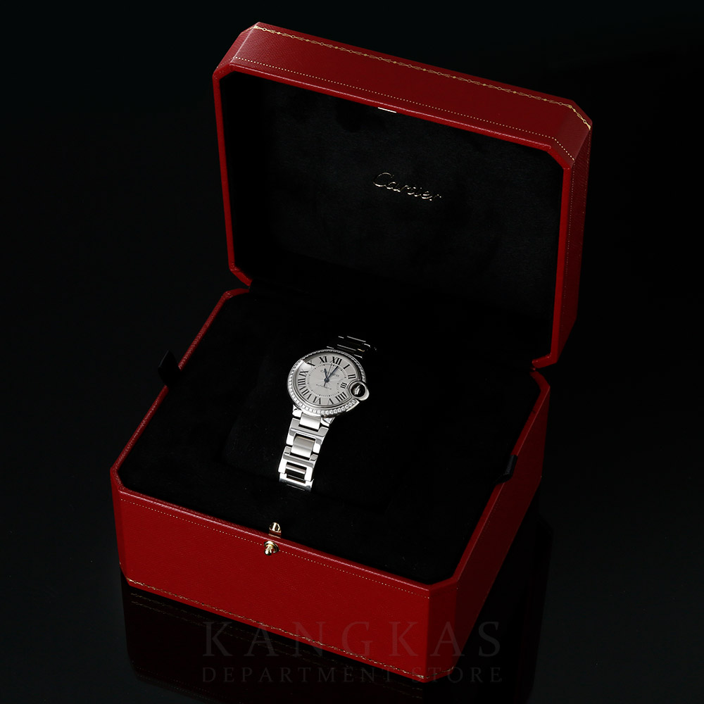 CARTIER(USED)까르띠에 발롱블루 33 스틸 오토매틱 베젤 다이아
