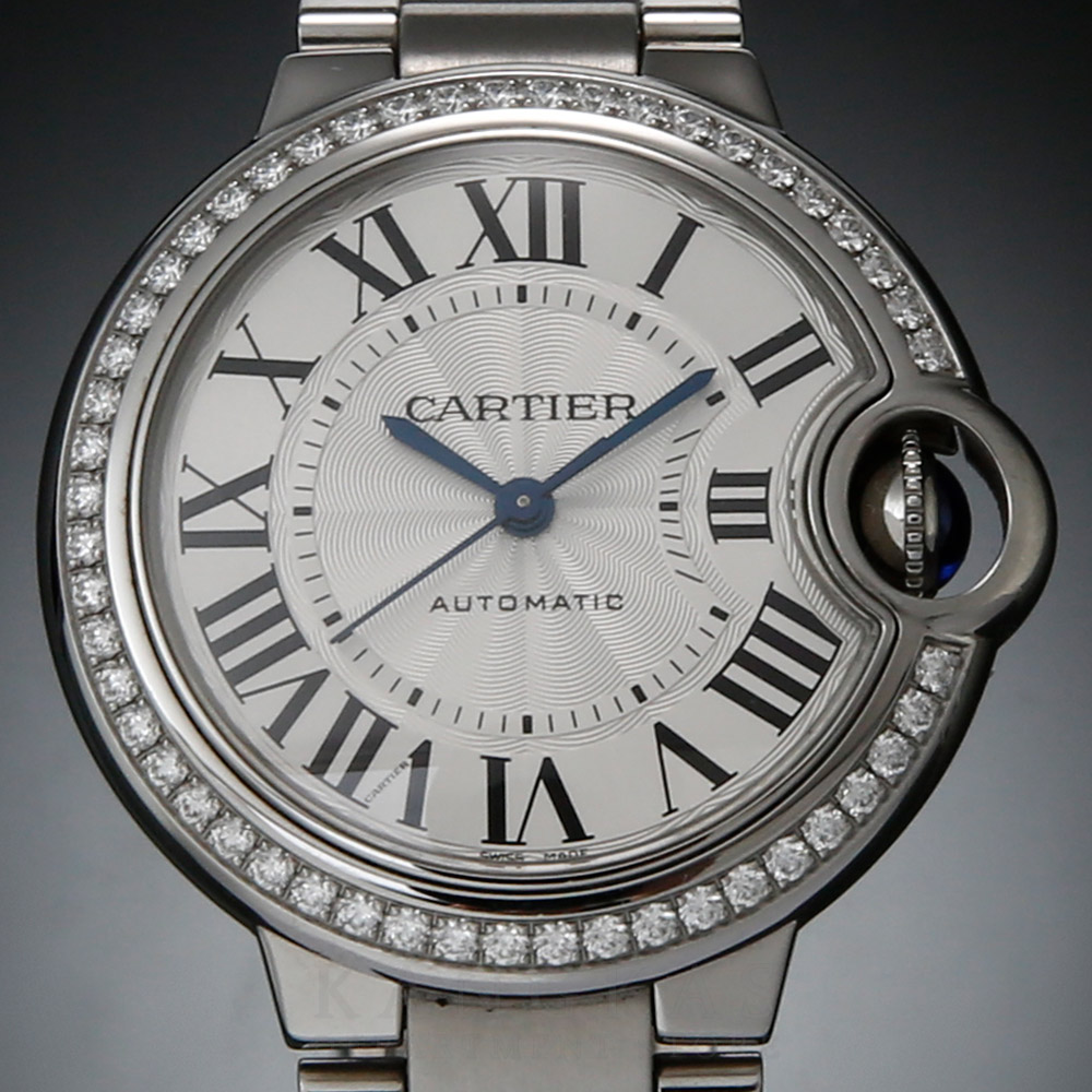 CARTIER(USED)까르띠에 발롱블루 33 스틸 오토매틱 베젤 다이아