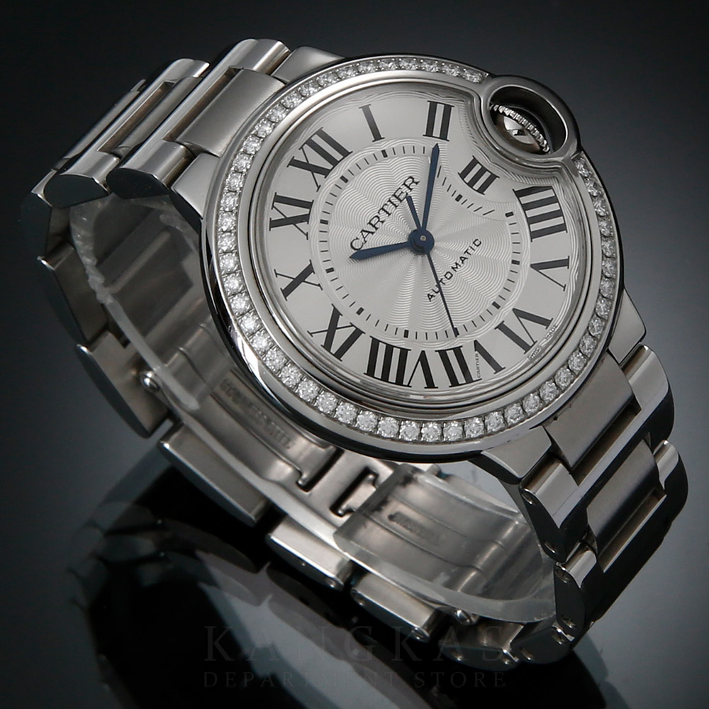CARTIER(USED)까르띠에 발롱블루 33 스틸 오토매틱 베젤 다이아
