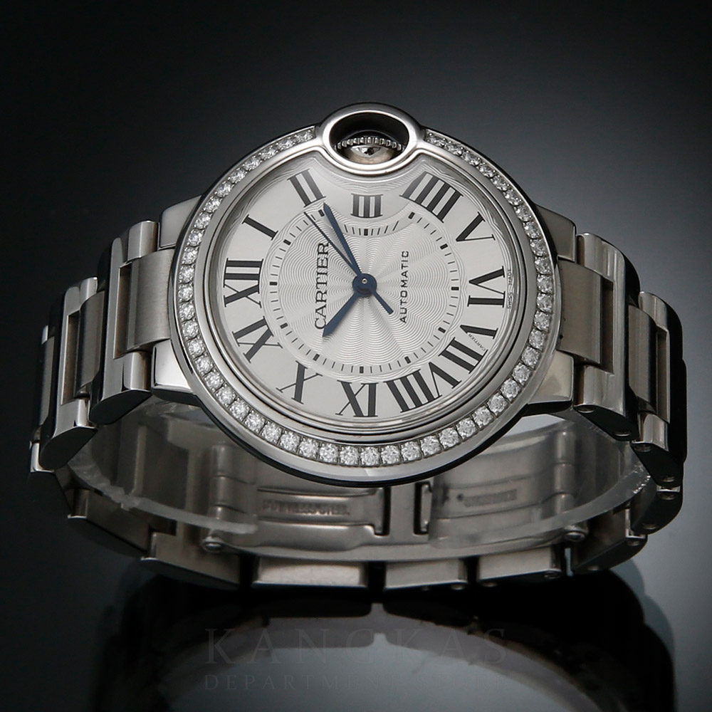 CARTIER(USED)까르띠에 발롱블루 33 스틸 오토매틱 베젤 다이아