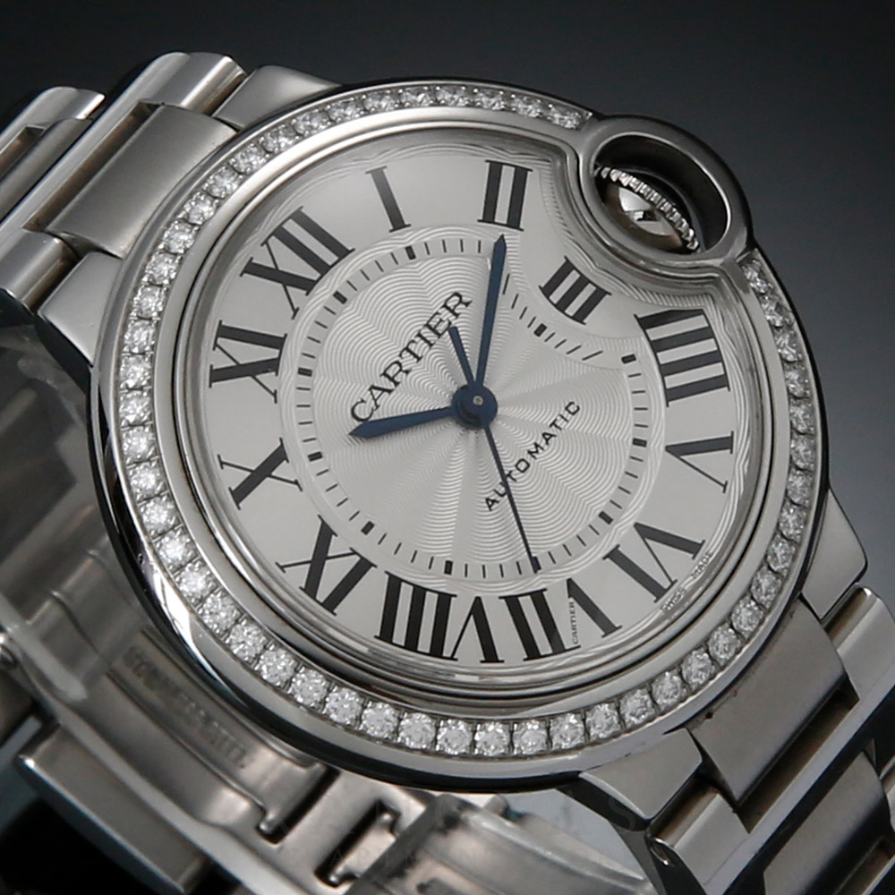 CARTIER(USED)까르띠에 발롱블루 33 스틸 오토매틱 베젤 다이아