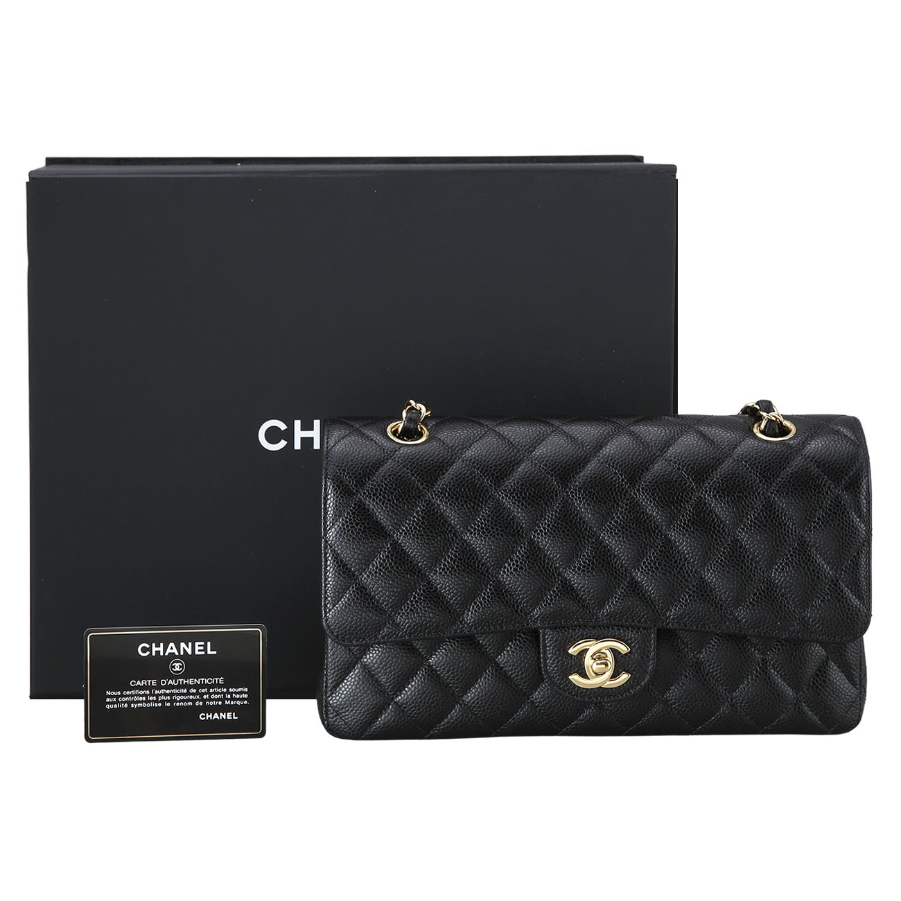 CHANEL(USED)샤넬 캐비어 클래식 미듐 플랩백