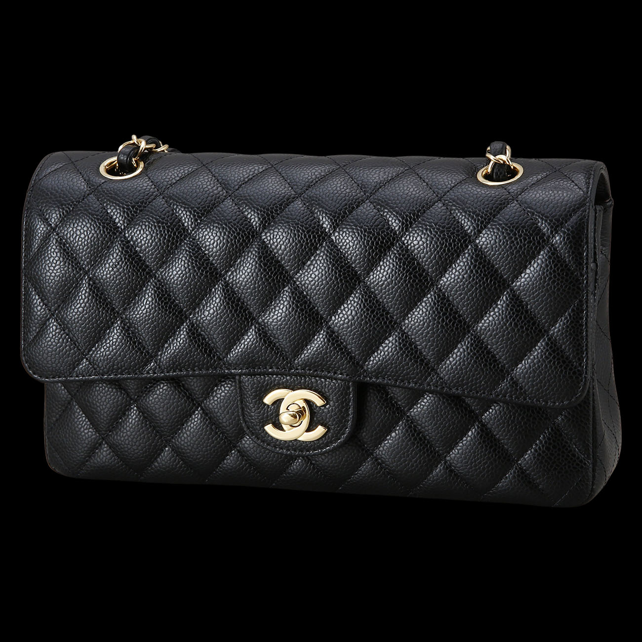 CHANEL(USED)샤넬 캐비어 클래식 미듐 플랩백
